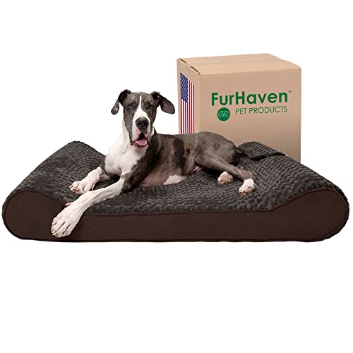 Orthopedic Dog Bed for Extra Large Dogs w (Giant/XXXL / Chocolate)
