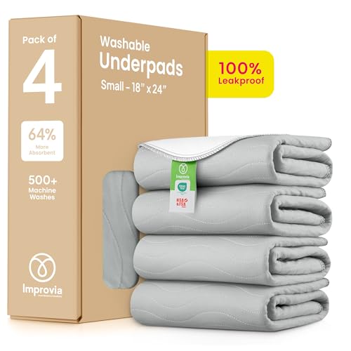 Washable Underpads (Gray / 18"x24" (Pack of 4))