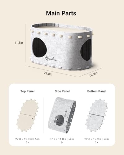 Cat House for Indoor Cats (Marble / Single)