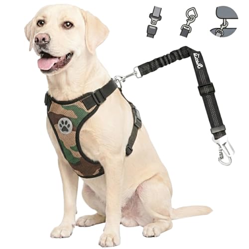 Dog Car Harness Seat Belt (Medium / ·Camouflage)