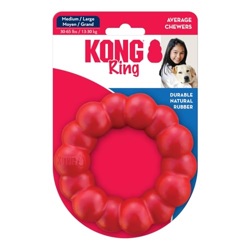 Ring Natural Rubber Chew Toy for Dental Health (Medium)