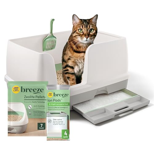 Breeze Litter Box System Kit with Pellet Cat Litter (XL / System Starter Kit: Multi-cat)