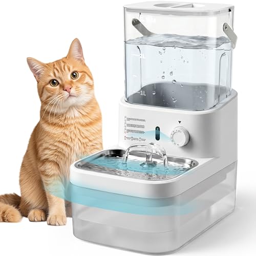 3L Filterless Cat Water Fountain (White)