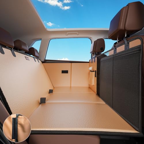 Dog Car Seat Cover for Back Seat (Brown / For Cars/ SUV/ Small Truck)