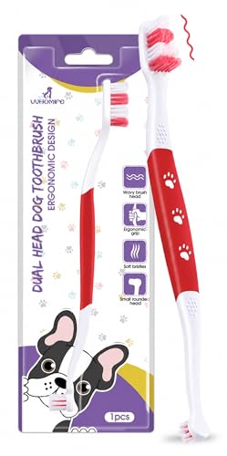 Dog Toothbrush (Red / 1 Count (Pack of 1))