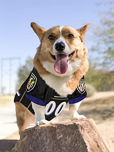 NFL AFC North Mesh Jersey for Dogs (Baltimore Ravens / X-Large)