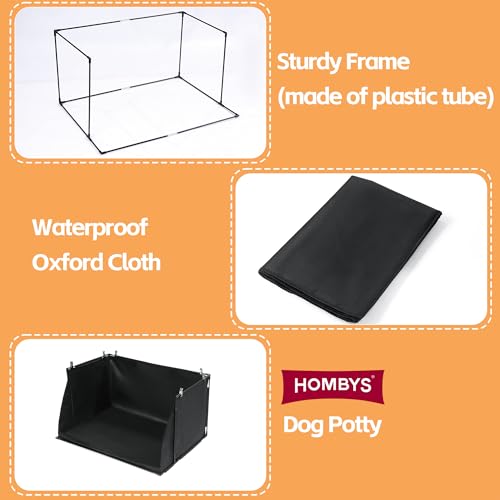 Dog Pee Pad Holder with High Walls (33.8"L x 28"W x 17.7"H)