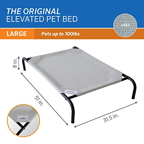 Original Elevated Dog Bed (Large Dog Bed / Grey)