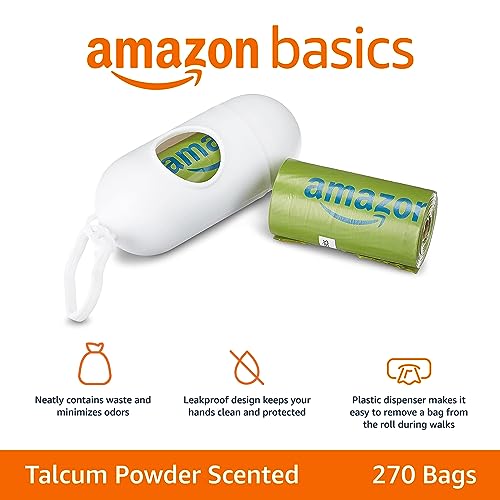 Premium Leak Proof Dog Poop Bags with Dispenser and Leash Clip (270 Bags)