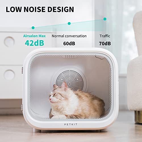 AIRSALON MAX Automatic Pet Hair Drying Box for Cat Puppy (White)