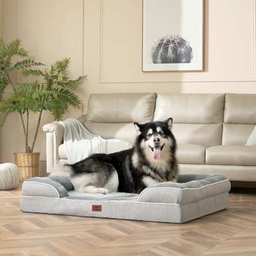 Orthopedic XXL Dog Bed (Grey / 52.0"l X 41.0"w X 8.0"th)
