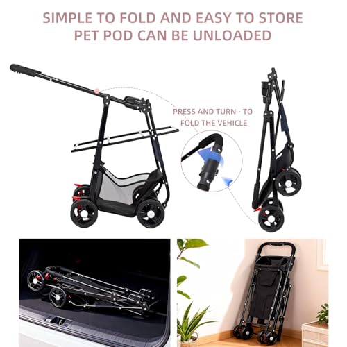 Pet Stroller for Small (Pink)