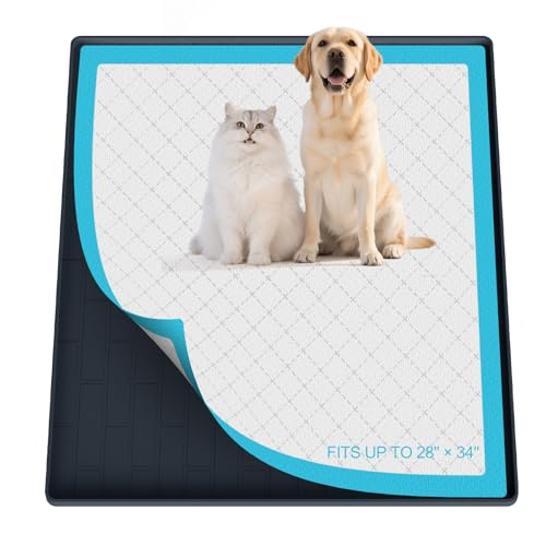 Pee Pad Tray Holder for Dogs (Dark Gray / 34"L x 28"W)