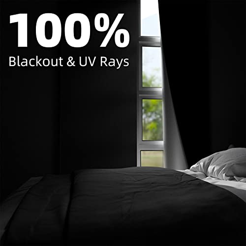 Portable Blackout Curtains 120"×70" (Black / 70"W x 120"L (Pack of 1))