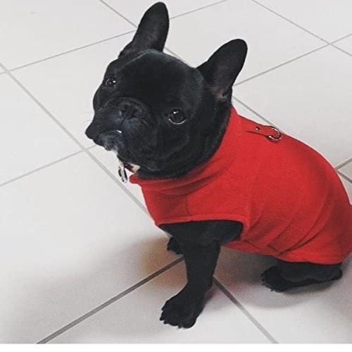 Fleece Vest Dog Sweater (Red / Medium (Around 11-lb))