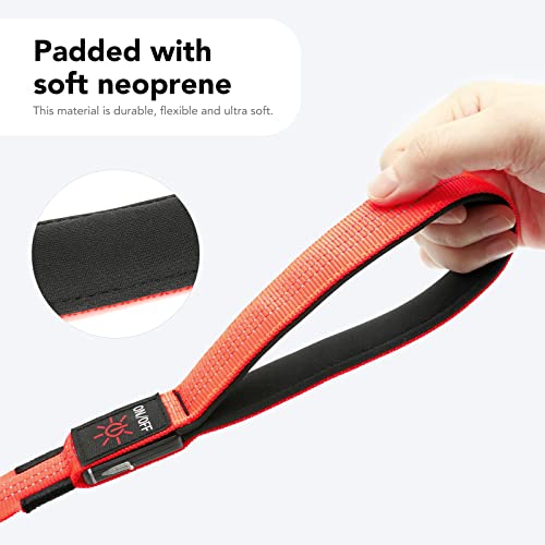 LED Light Up Dog Leash (Orange / 4FT)