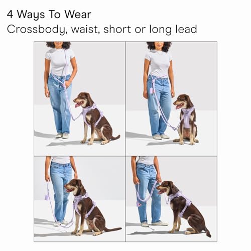 Hands Free Adjustable Rope Dog Leash (Moonstone)