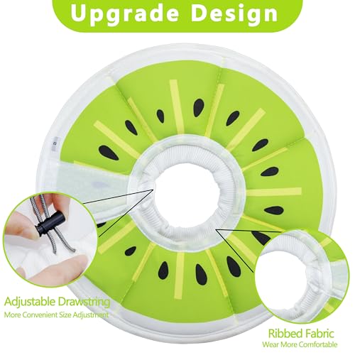 Soft Adjustable Cat Cone Collar (Kiwifruit / Medium)