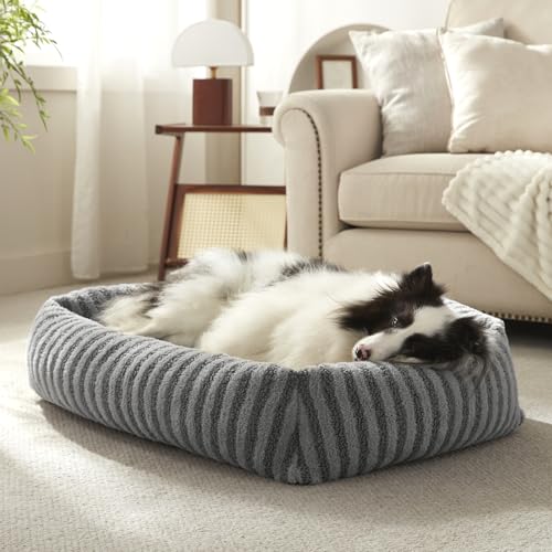 Dog Bed Medium Size Dog (Grey / M(30"Lx24"Wx8"Th))