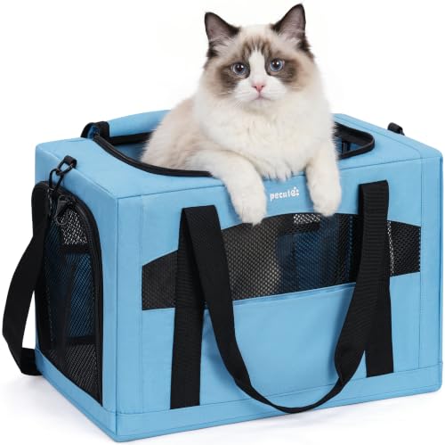 Cat Carrier Stable (Light Blue / 18.5"L x 12.9"W x 11.8"H)