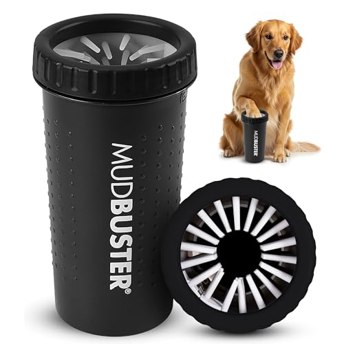 MudBuster Large Dog Paw Cleaner (Matte Black / Large)