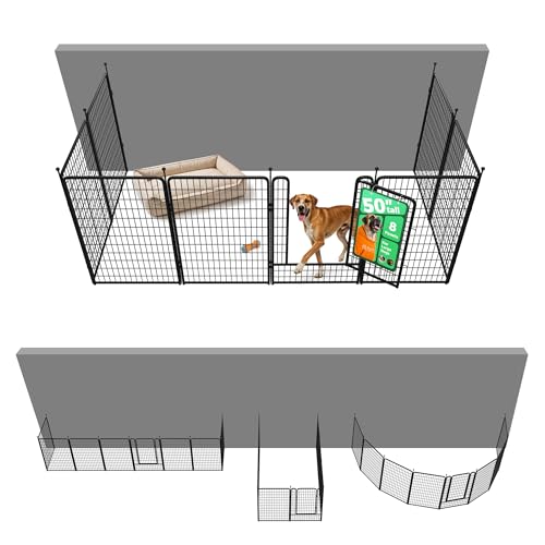 Rollick Dog Playpen with Fence (Black / 50"H)