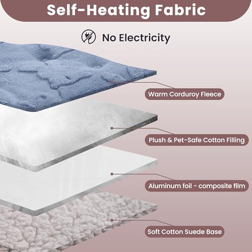 Self Warming Cat Bed (L - 36 X 23 Inch)