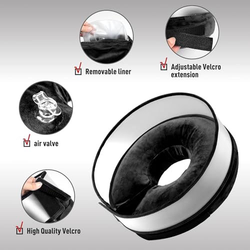 Inflatable Dog Cone (XL / Black)