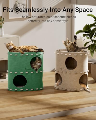 Cat House for Indoor Cats (Forest / Double)