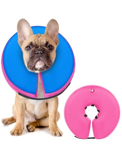 Inflatable Dog Cone (PinkBlue / M+(14"-18"))