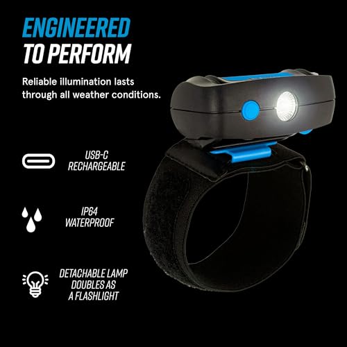 LightHound Light Up Reflective Dog Harness and Wrist Light (X-Large)