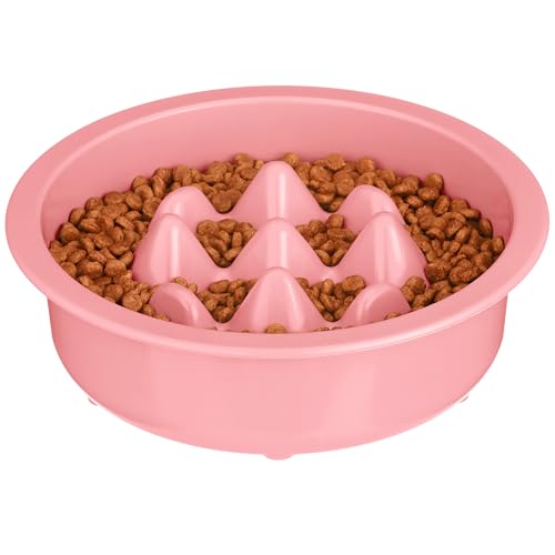The Niner Slow Feed Bowl (Pink / 2 Cup)