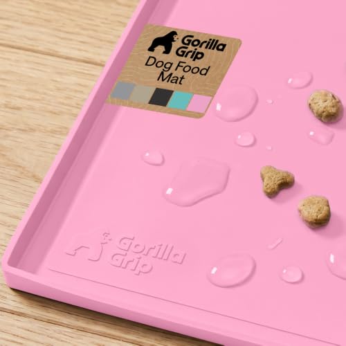 Waterproof Dog Food Mat (Pink / 18" x 12")