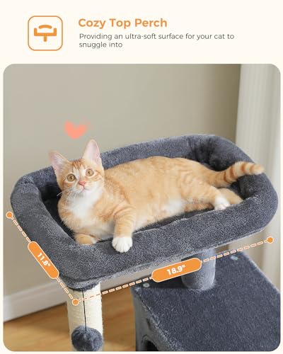 Cat Tree 45.7" Multi (Dark Grey / 45.7in)