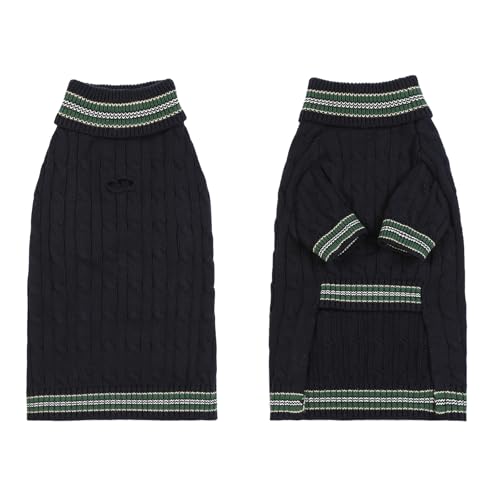 Small Medium Dog Sweater (Blue / X-Large)