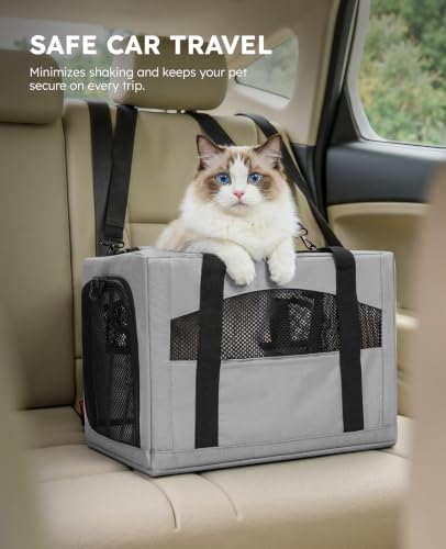 Cat Carrier Stable (Gray / 18.5"L x 12.9"W x 11.8"H)