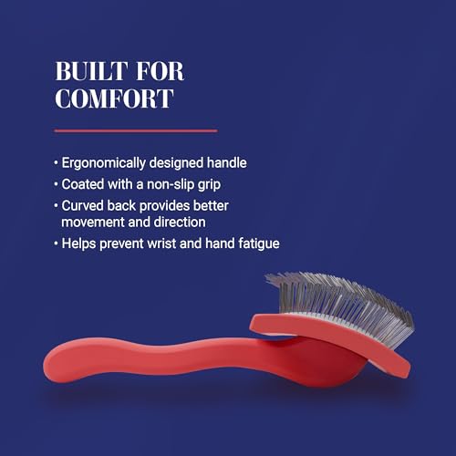 Big G Dog Slicker Brush for Dogs (Large / Coral)