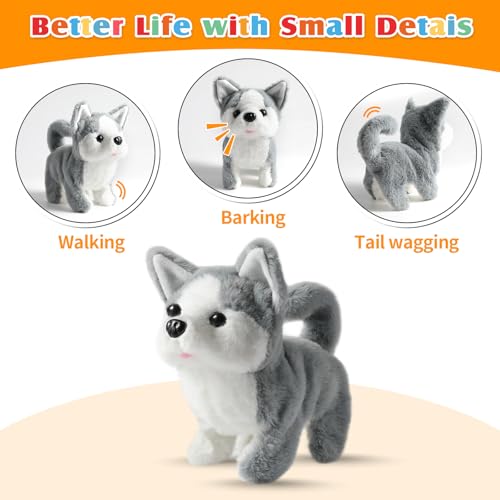 Plush Husky Toy Puppy Electronic Interactive Dog (Husky Dog)