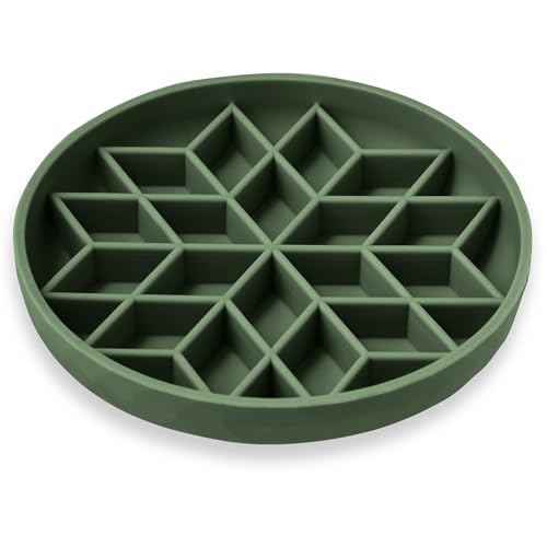 Slow Feeder Dog Bowl (Camo Green)