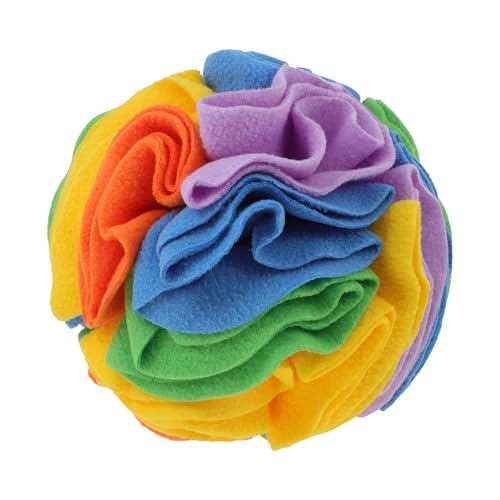 Snuffle Ball for Dogs (Bright Rainbow / Small)
