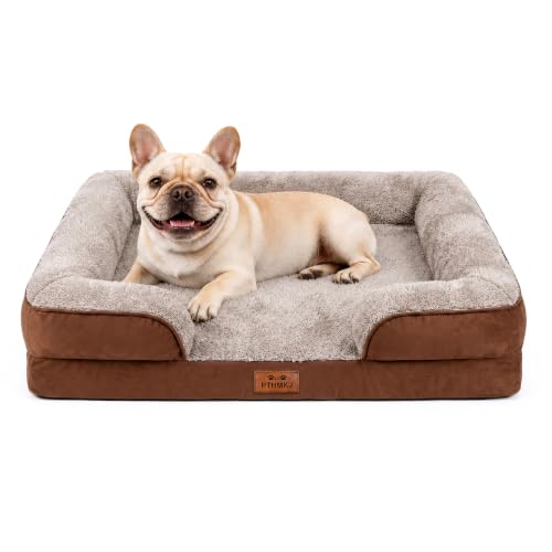 Orthopedic Dog Bed Medium Size Dog (Brown / 30.0" L x 20.0" W x 6.3" Th)