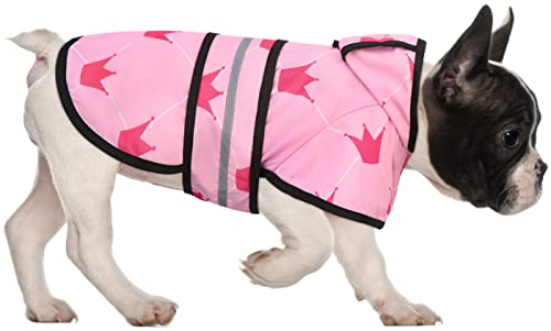 Dog Raincoat with Hood & Leash Hole S (Small / Princess)