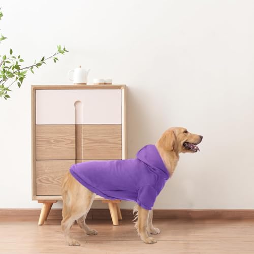 Dog Hoodie for Medium Dogs (#2 Purple(Plain) / Medium (All Breed Sizes))