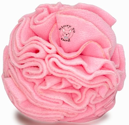 Medium Breed Snuffle Foraging Dog Puzzle Ball Toy Pink Large (Pink / Large)