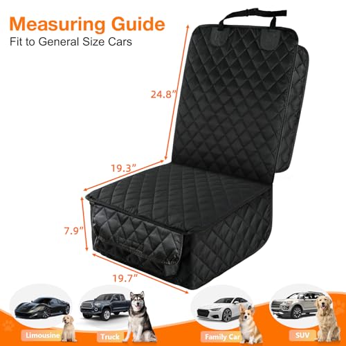Waterproof Front Seat Car Cover (black)
