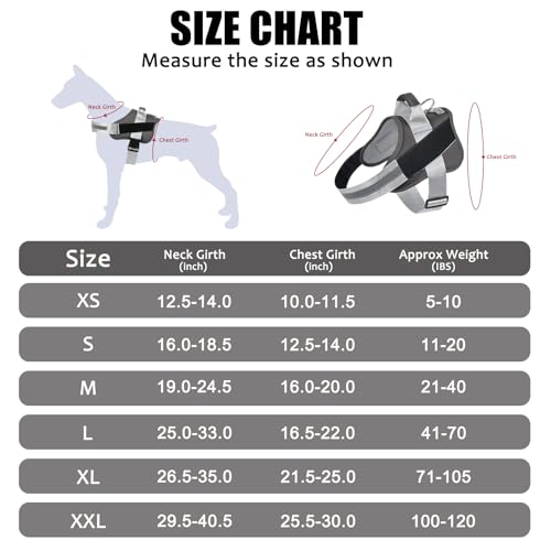Dog Harness No (Medium (Pack of 1) / Black)