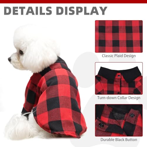Chirstmas Dog Shirt (Medium / Red)