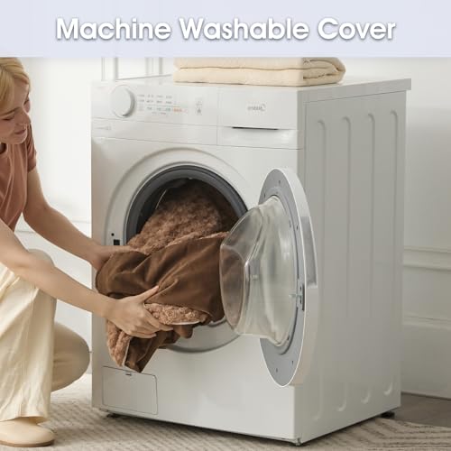 Orthopedic Washable Human Dog Bed for Adult & Dog Cozy Sleep (71"l x 46"w x 7"th / Brown)