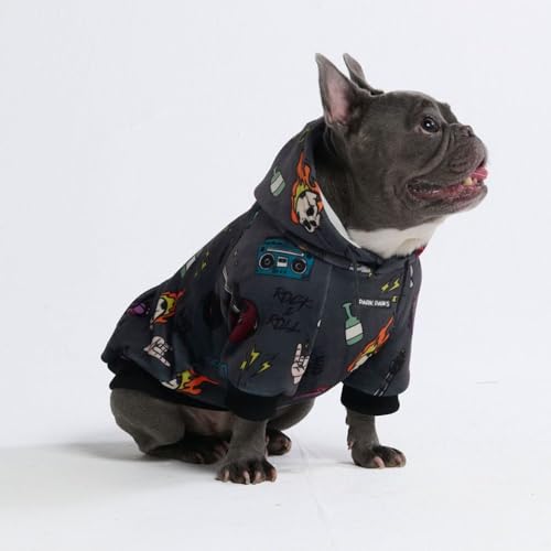 Dog Hoodie Buttery (Rock and Roll / Large)