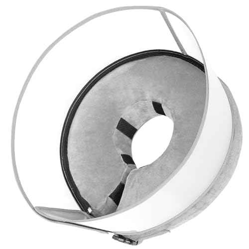 Dog Donut Collar for Medium Dog with Detachable Anti (M+ (Neck: 11"-14") / Grey)